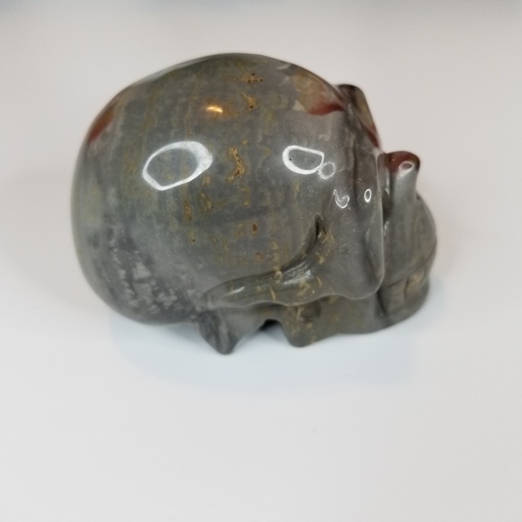 💀 Polychrome Jasper Skull – Vitality, Earth Energy & Inner Strength - Picture 4 of 6